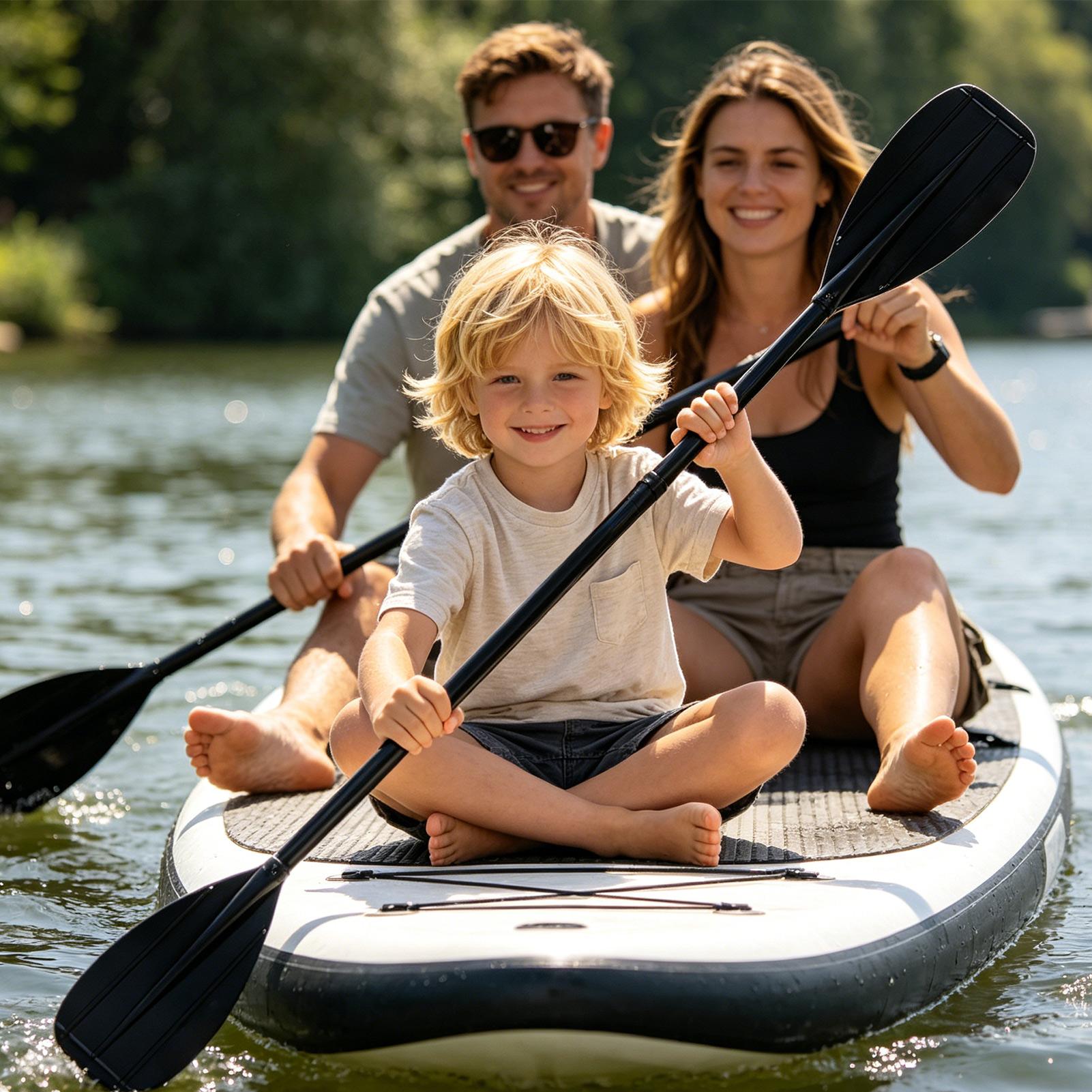 Kayak Paddle Carbon - Carbonfaser-Paddel, 2-teilig, leichtes Doppelkopf-Paddel für Paddleboard,