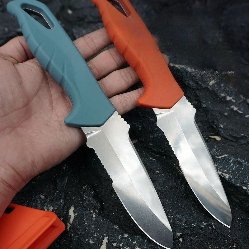 Dive Knife Titanium - Mehrfarbiges Outdoor-Camping- und Wandermesser, Langlebiges Wildniswerkzeug,