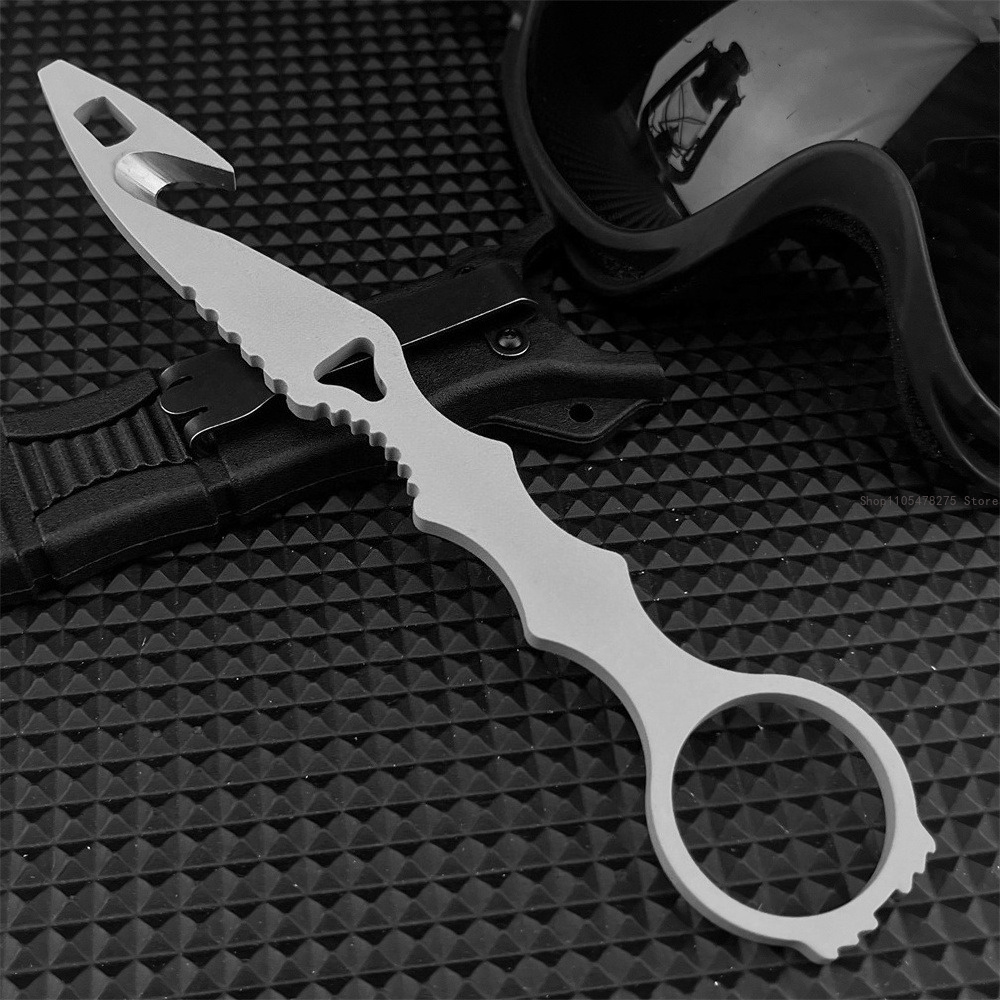 Dive Knife Titanium - Messer mit feststehender Klinge und Scheide,