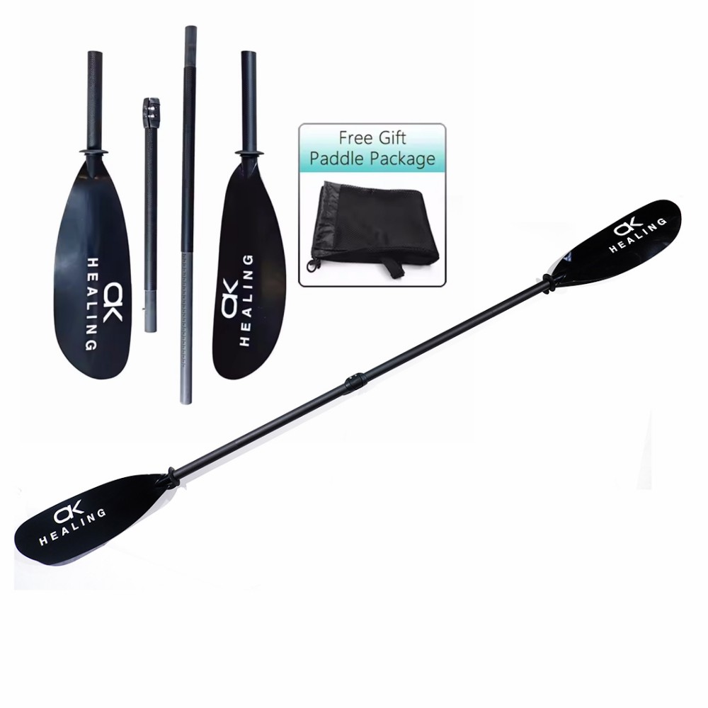 Kayak Paddle Carbon - Vorrätige 4-teilige schwarze Carbon 3K Matt