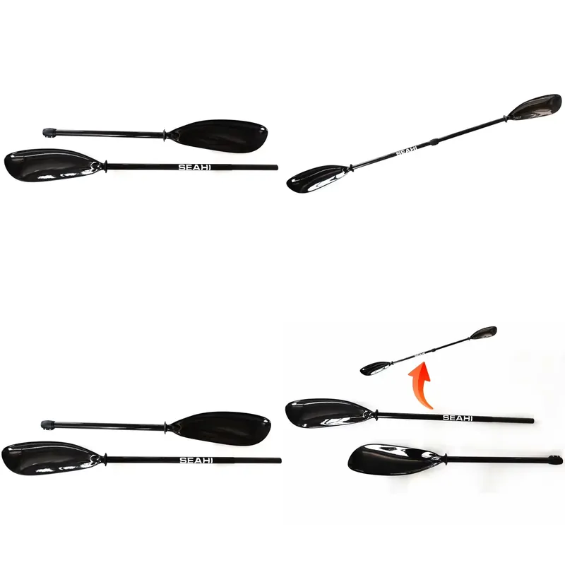 Kayak Paddle Carbon - 2-teiliges 100% Carbonfaser 3K Glänzendes Kajak-Paddel