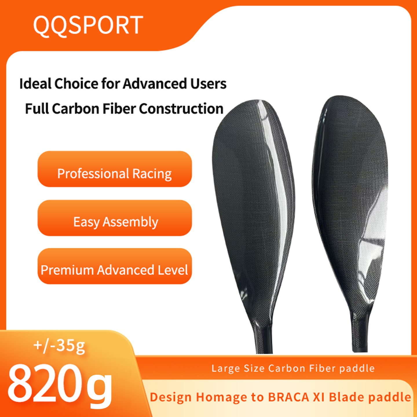 QQSPORT Paddel, Carbonfaser-Fl – Kayak Paddle Carbon Bewertung und Preis