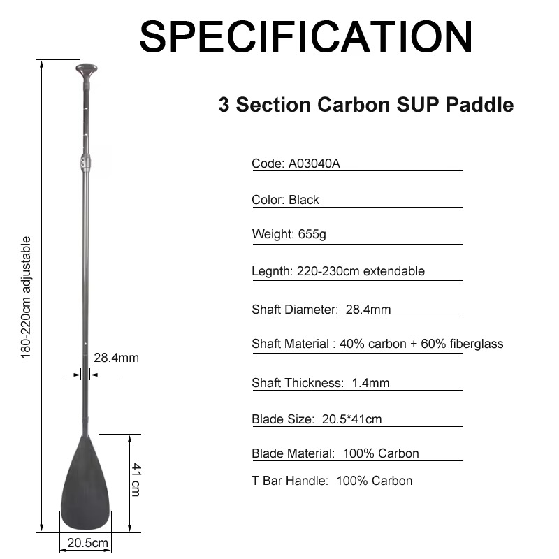 Leichtes Carbon-Paddel-Zubehör – Kayak Paddle Carbon Bewertung und Preis